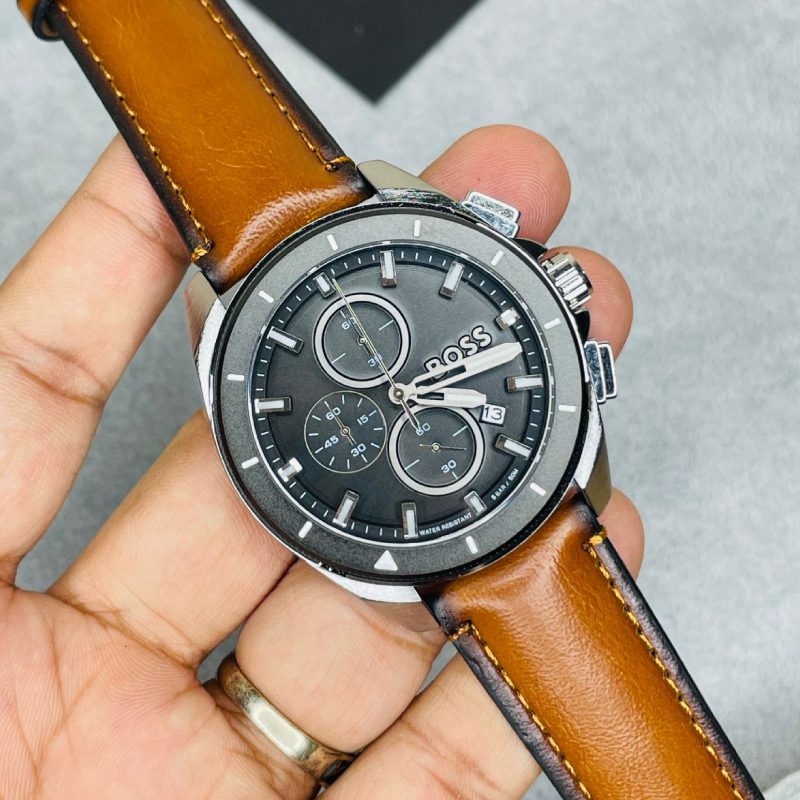 BOSS CHRONOGRAPH QUARTZ – BROWN LEATHER